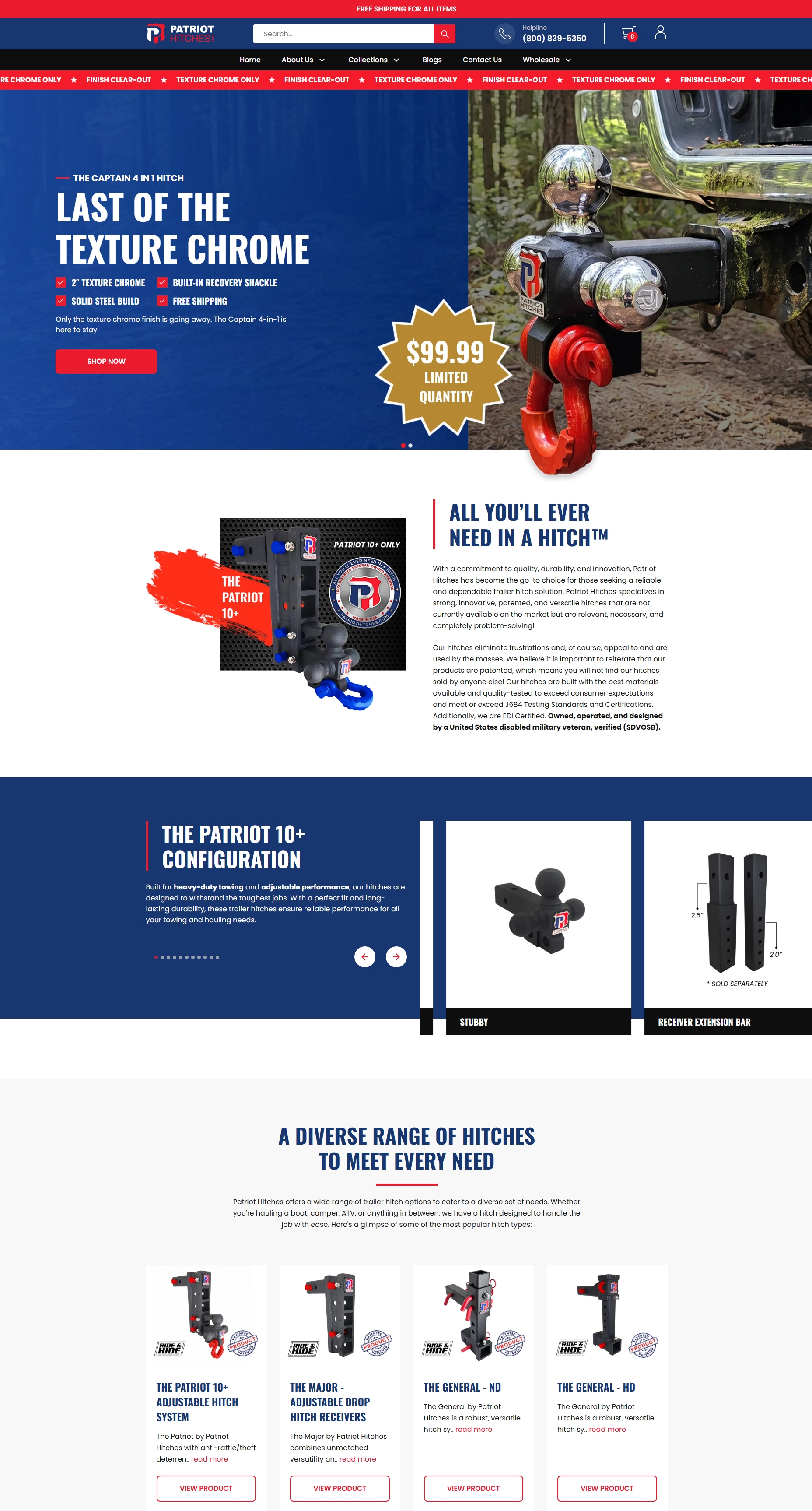 Patriot Hitches — Storefront Rebuild